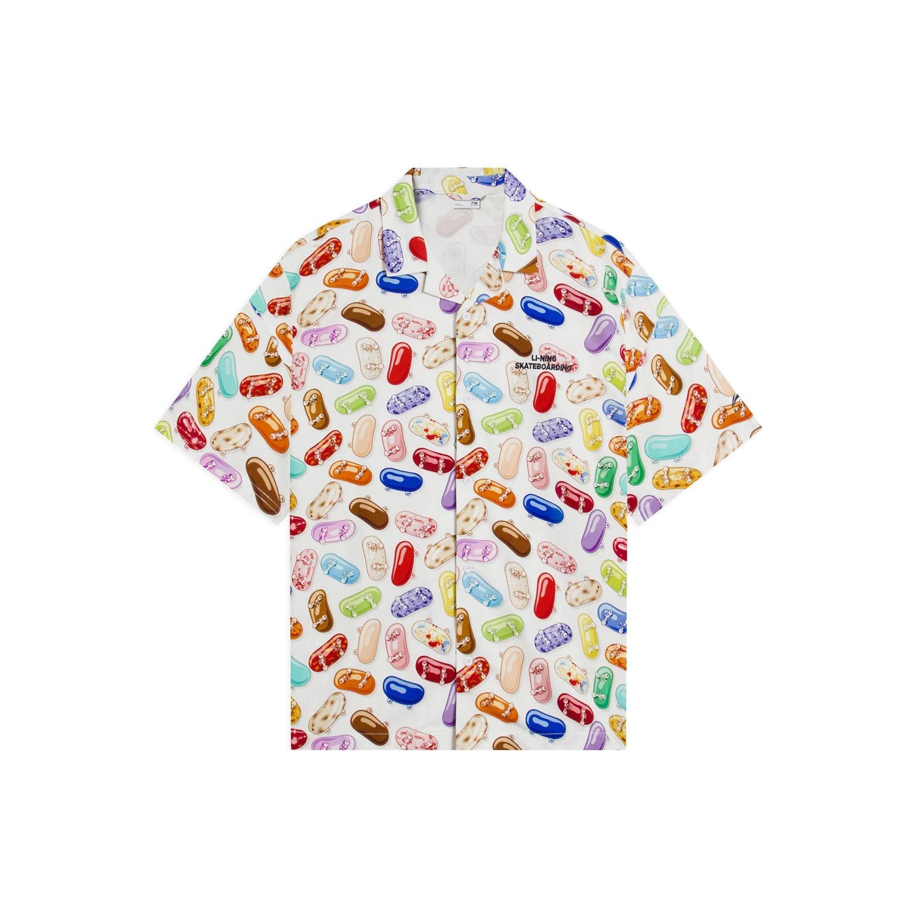 Li-Ning x Phil Hackett & Pablo Ientile Loose Fit Shirt Multi-Color Men s ASHS461-1 XL