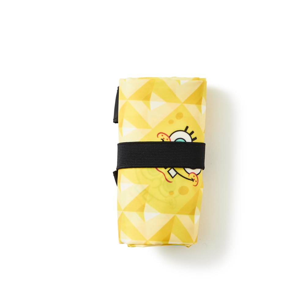 Spalding Packable Tote Bag, SpongeBob SquarePants Pattern, Yellow, W37 x H42cm, 50-026SBP