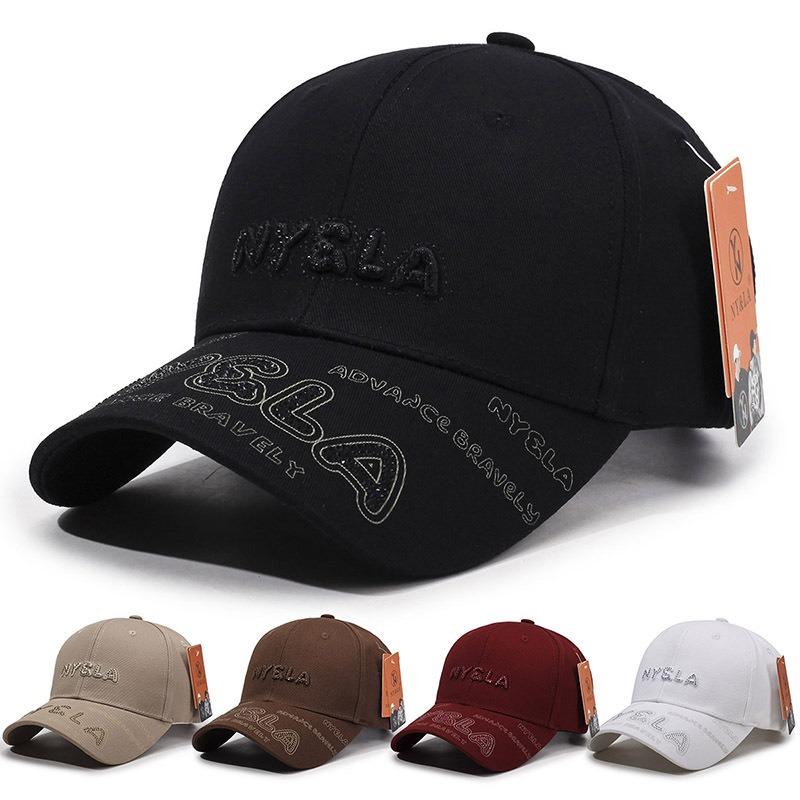 New Embroidery Ball Baseball Cap Sports Sunscreen Men's and Women's Sun Hats Breathable Versatile Casual Duck Tongue