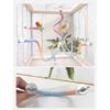 Multifunctional Gradients Bird Rope Perch Stand Colorful Climbing Rope Toy for Bird Cage Small Pet and Bird Swing Ladder