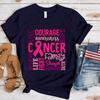 Hot Breast Cancer Awareness Cancer Letter Printed T Shirts Women Unisex Casual Short Sleeve Summer Tops