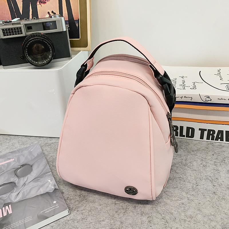 Summer new small bag mini lightweight multi-compartment shoulder messenger bag solid color cute couple shell mobile phone bag