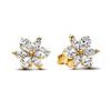 Authentic 925 Silver Gingko Leaf Mask Earrings For Women Fashion DIY Birthday Gift Jewelry Beautiful Accessories