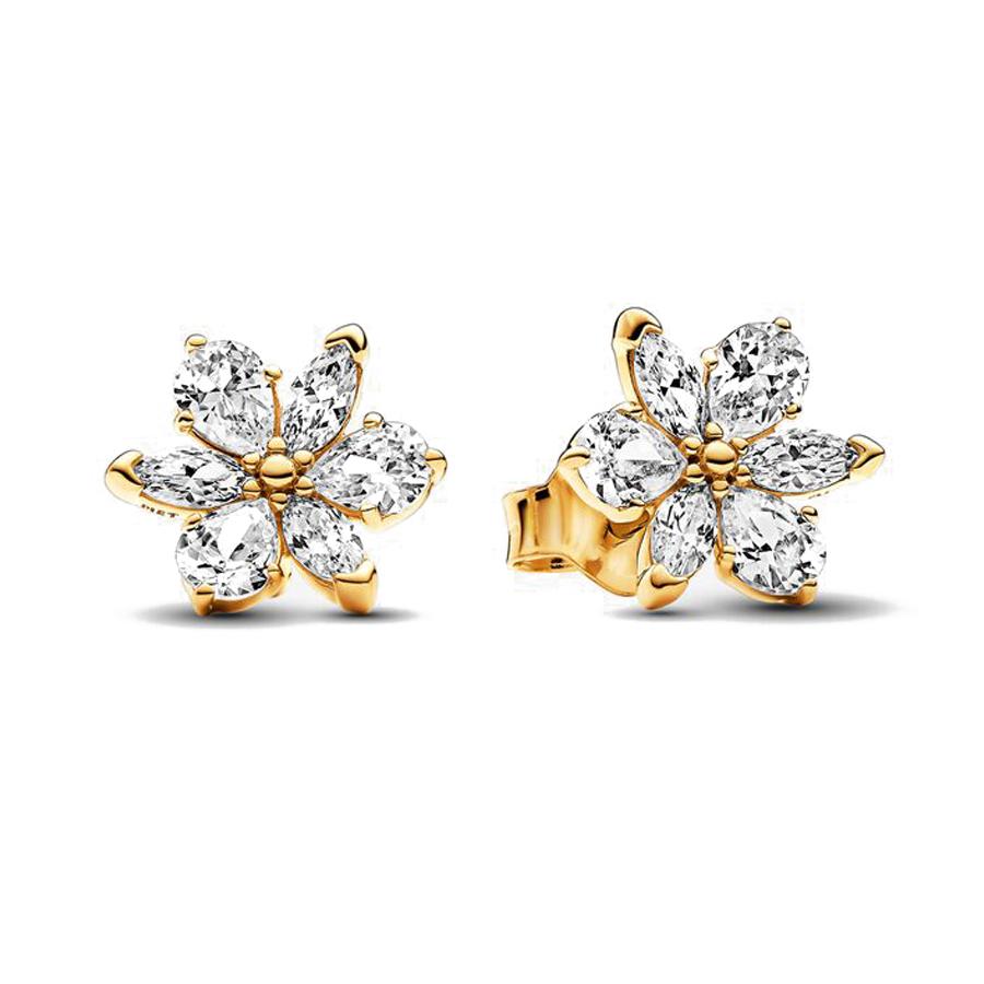 Authentic 925 Silver Gingko Leaf Mask Earrings For Women Fashion DIY Birthday Gift Jewelry Beautiful Accessories