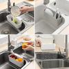 Kitchen Sink Drain Basket Leftover Soup Strainer Rack Fruit Vegetable Quick Drain Strainer Garbage Filter Kitchen Sink Organizer
