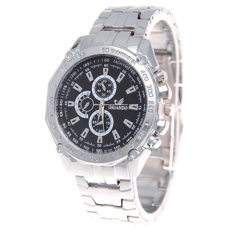 Men Alloy Watch Dial World Time Feature Adults Fashion Decorative Accessories