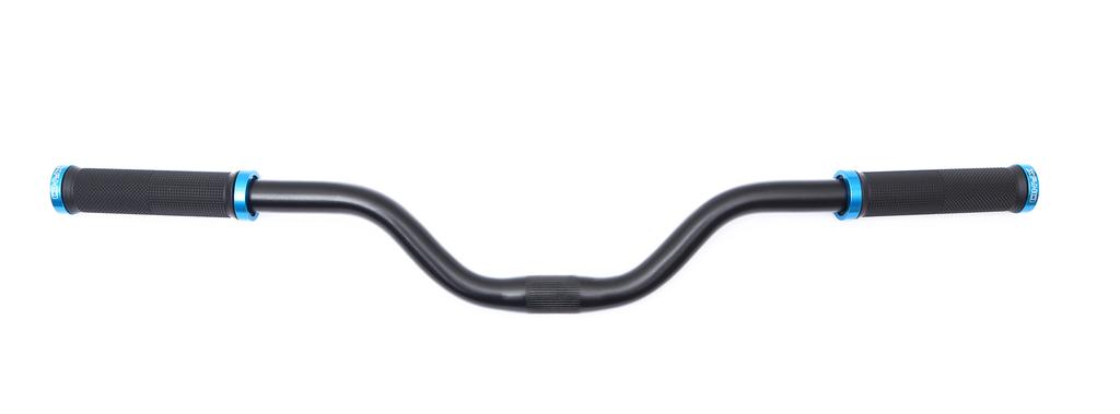 Bicycle Grip Set Of 2 Bk/Blue Ring