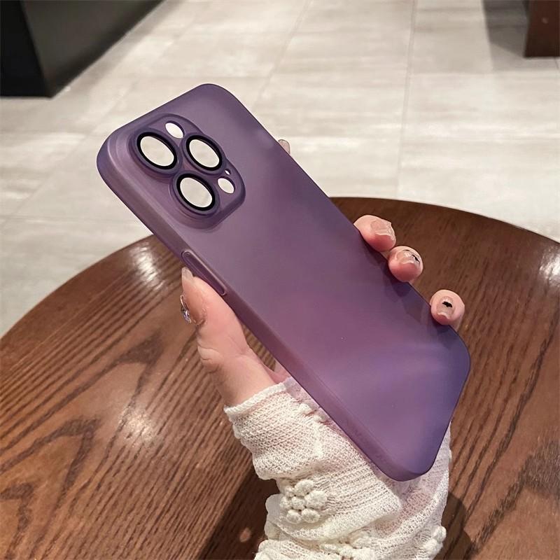 Applicable to iPhone16 matte semi-transparent mobile phone case Apple 15proMax ultra-thin soft silicone anti-drop 14 protective case