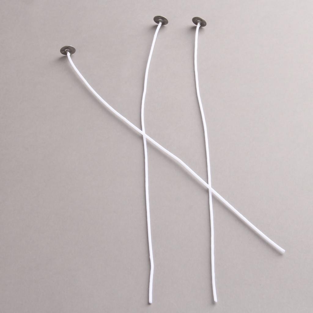 100Pcs Diameter-2mm Length 2.5-30cm Candle Wicks Cotton Core Pre Waxed with Sustainers for Candle DIY Making 17 Sizes Choose