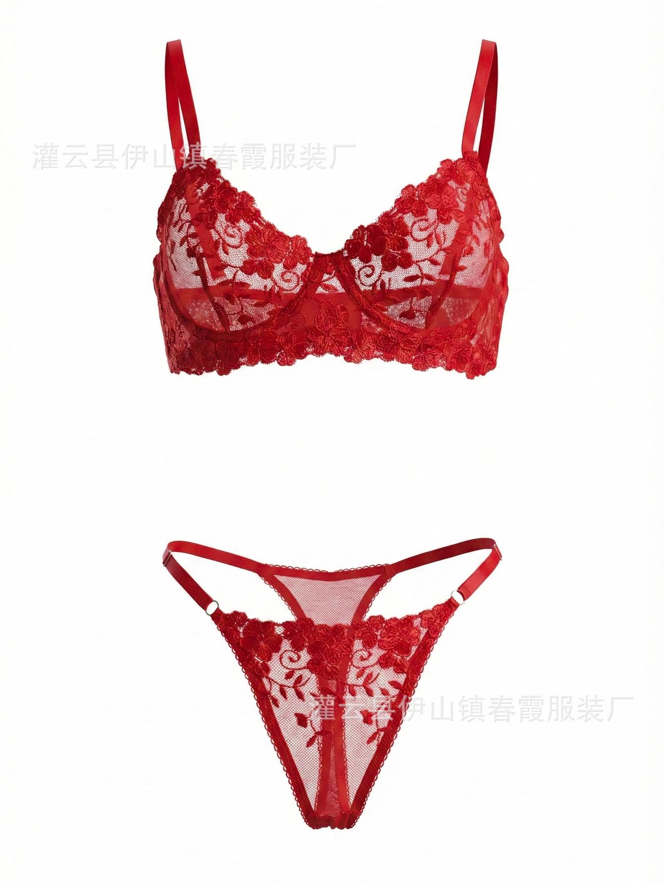 Европейские и американские сексуальные кружевные стринги женские сексуальные стринги женские с низкой талией соблазн горячие стринги на бретельках S красный