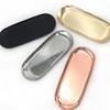 Nordic Style Metal Aromatherapy Tray Minimalist Storage Plate for Fruit Bread Snacks Jewelry Necklaces Rings Earrings Home