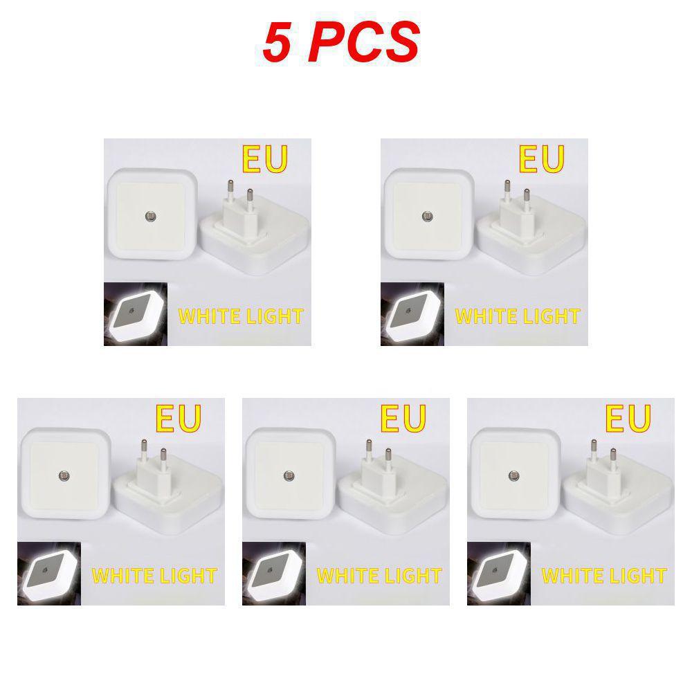LED Night Light Mini Light Sensor Control 110-240V EU US UK Plug Nightlight Lamp For Children Kids Living Room Bedroom Lighting