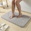 Dicke Plüsch Anti-Rutsch Badezimmermatte - Wasserabsorbierend, Anti-Rutsch, Katzenfreundlicher Teppich für Eingang, Toilette, Couchtisch oder Erker