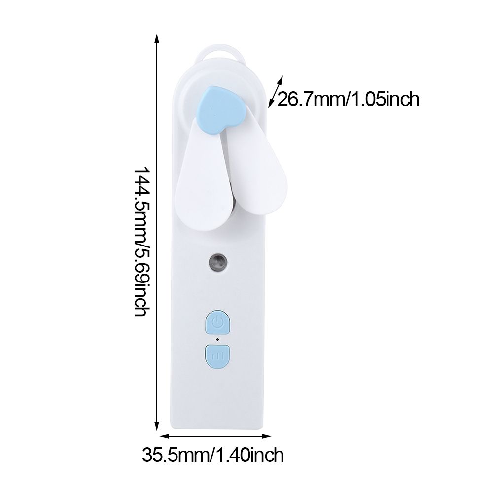 Modes Silent Water Replenishing Instrument Mini Fan Air Humidificador Handheld Misting Spray Fan