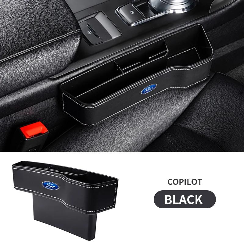 Car Seat Gap Organizer Auto Console Side Pocket Seat Crevice Box For Ford Ranger Focus Kuga Mustang Mondeo Fusion Esco Fiesta