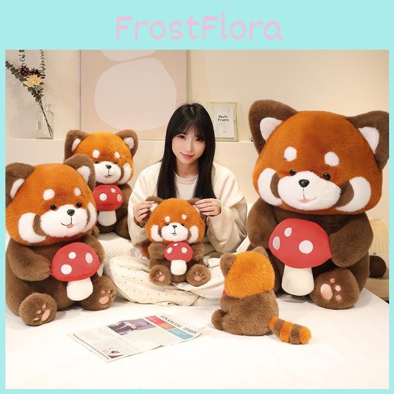 Panda Adorable Red Plush Toy Cute Girl Children Sleep Companion Gift Birthday