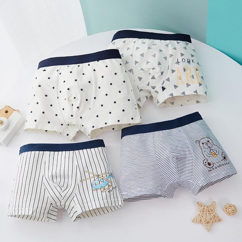 Kids' Cotton Boys' Boxer Briefs - Sizes for Small Kids To Teenagers