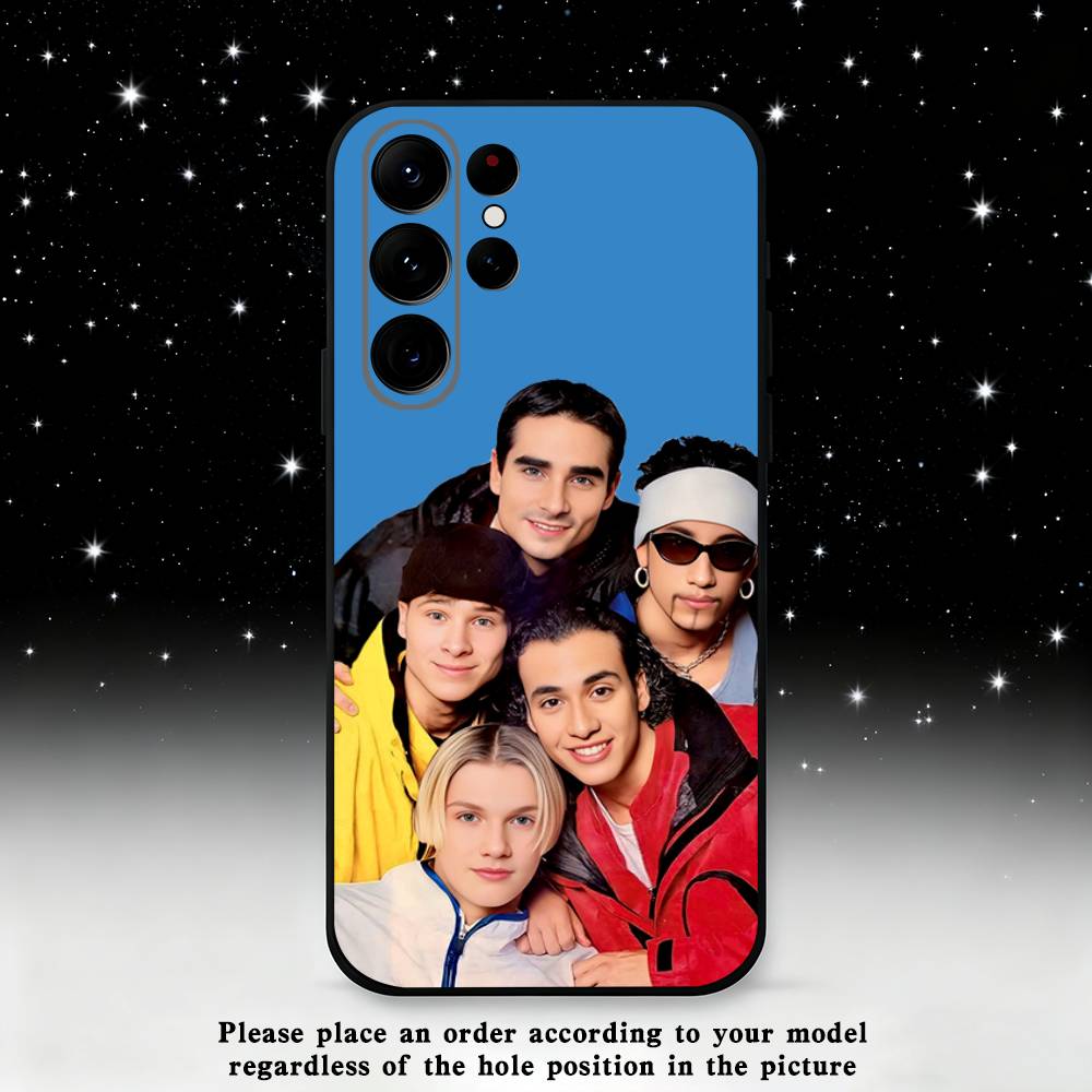 B-Backstreet Boys BSB Phone Case For Samsung S25,S24 Ultra,S20,S30 plus,S22 plus,S23,S30 Ultra 5G Silicone Black Shell