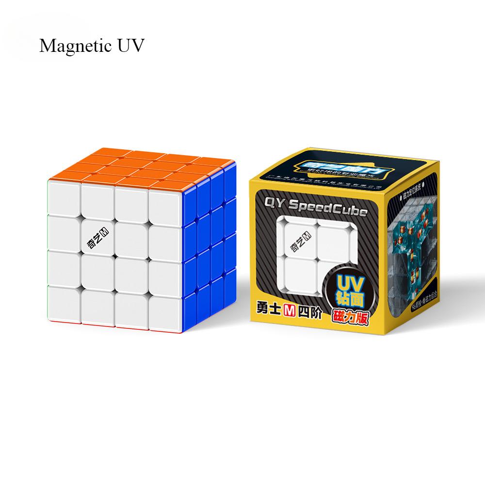 

Магнитный кубик Рубика QiYi Warrior 4x4x4 QY Warrior 4x4 M UV Куб Игрушка для развития интеллекта Подарок для детей Cubo Magico
