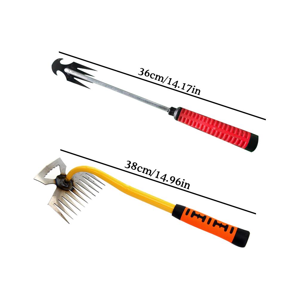 Manual Garden Weeder Durable Weeding Removal Rake Cultivating Planting Agriculture Backyard Planting Cultivating Weeder Gar B1D0