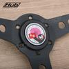 JDM Pink Lucky Bear Steering Wheel Horn Button for Universal Racing Car PC-HB01