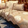 Irregular Edge Sofa Mat High-end Chenille Anti Slip Wear-resistant Sofa Towel European Relief Jacquard Sofa Cover Pillowcase