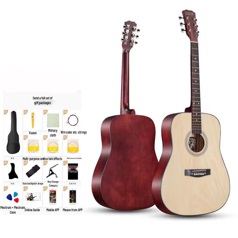41-Inch Folk Acoustic Guitar for Influencers