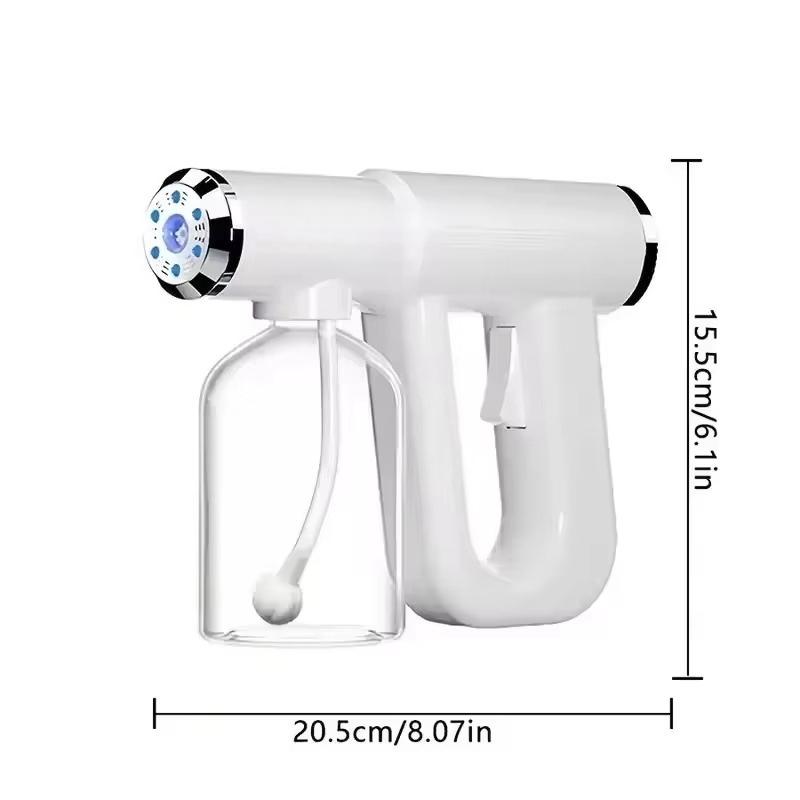 300ML Blue Light Nano Hairspray USB Rechargeable Barber Sprayer Bottle Wireless Steam Gun for Grooming & Styling Tools