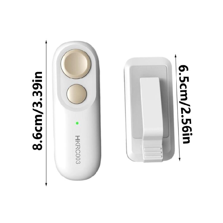 ABS Remote Controller with Gold Tone Button Small Reading Aid Tool Smooth Page Transition Easy to Carry for E Book