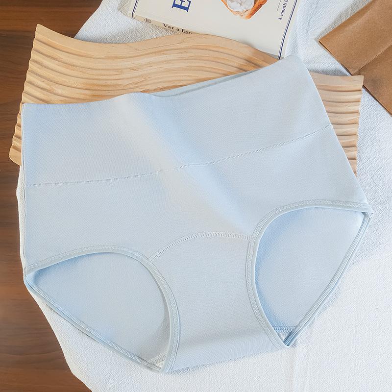 

Женские весенне-осенние трусики 10A, дышащие, с антибактериальной хлопковой ластовицей, с высокой посадкой XXL синий