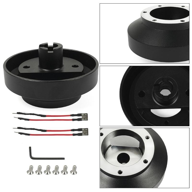 Steering Wheel Short Hub Adapter for CivicRSX SRK131H CRVCRZ S2000Quick Release Short Hub Adapter Black