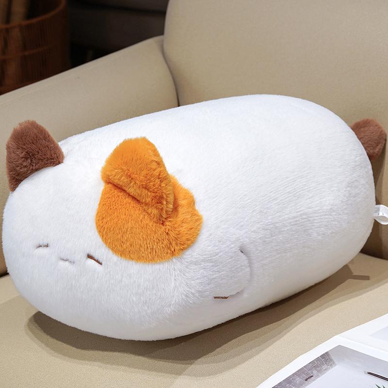 Soft Cat Stuffed Animal Pillow Plush Toy, Kawaii Cartoon Plushie Doll Cute Gift For Kids Bedroom Home Decoration