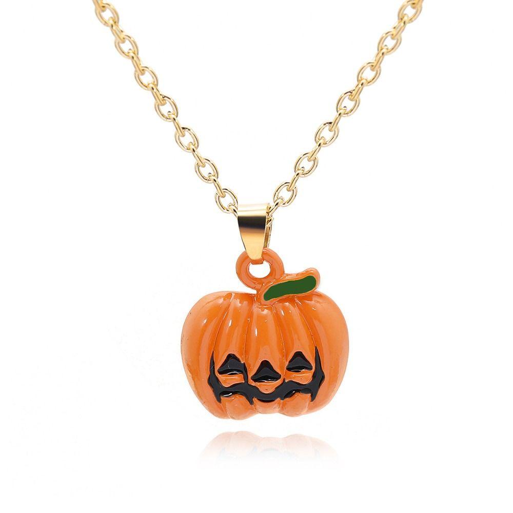 Dripping Oil Pumpkin Pendants Earrings Orange Pumpkin Head Pendant  Festival Party Gifts