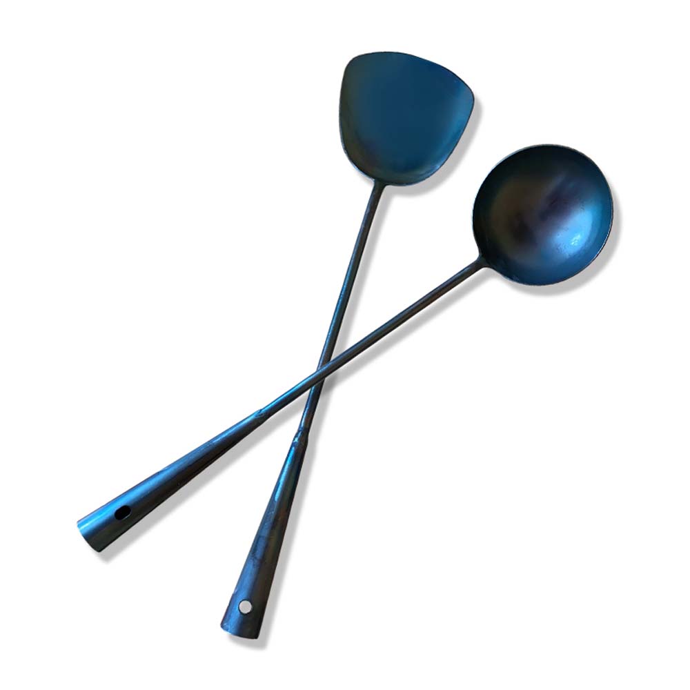 Chef Lengthened Kitchen Tools Stainless Steel Soup Scoop Ladle Cooking Spoon Wok Shovel Spatula