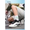 Men's Basketball Shoes Flame Pattern Non-slip Cushioning High-top Sports Sneakers