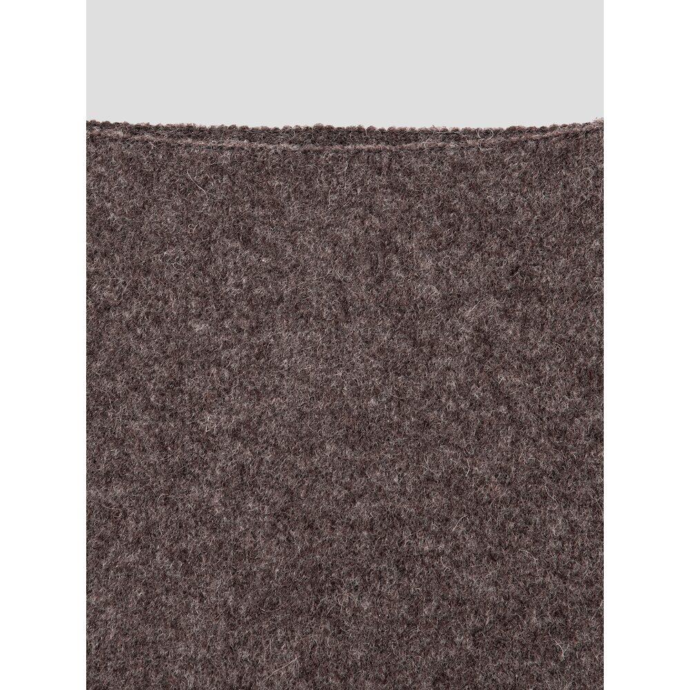 Anggae Llama Blend Asymmetric Pullover Brown