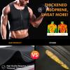 Men Zipper Sauna Suit Waist Trainer Vest Sweat Body Shaper With Trimmer Belt Workout Shirts Tummy Control Tank Top Slimming Shapewear