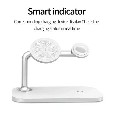 New Magnetic Fast Wireless Charger Stand Mobile Phone Holder For Magsafe iPhone 16 15 14 13 Pro Max Airpods iWatch 6/SE/7