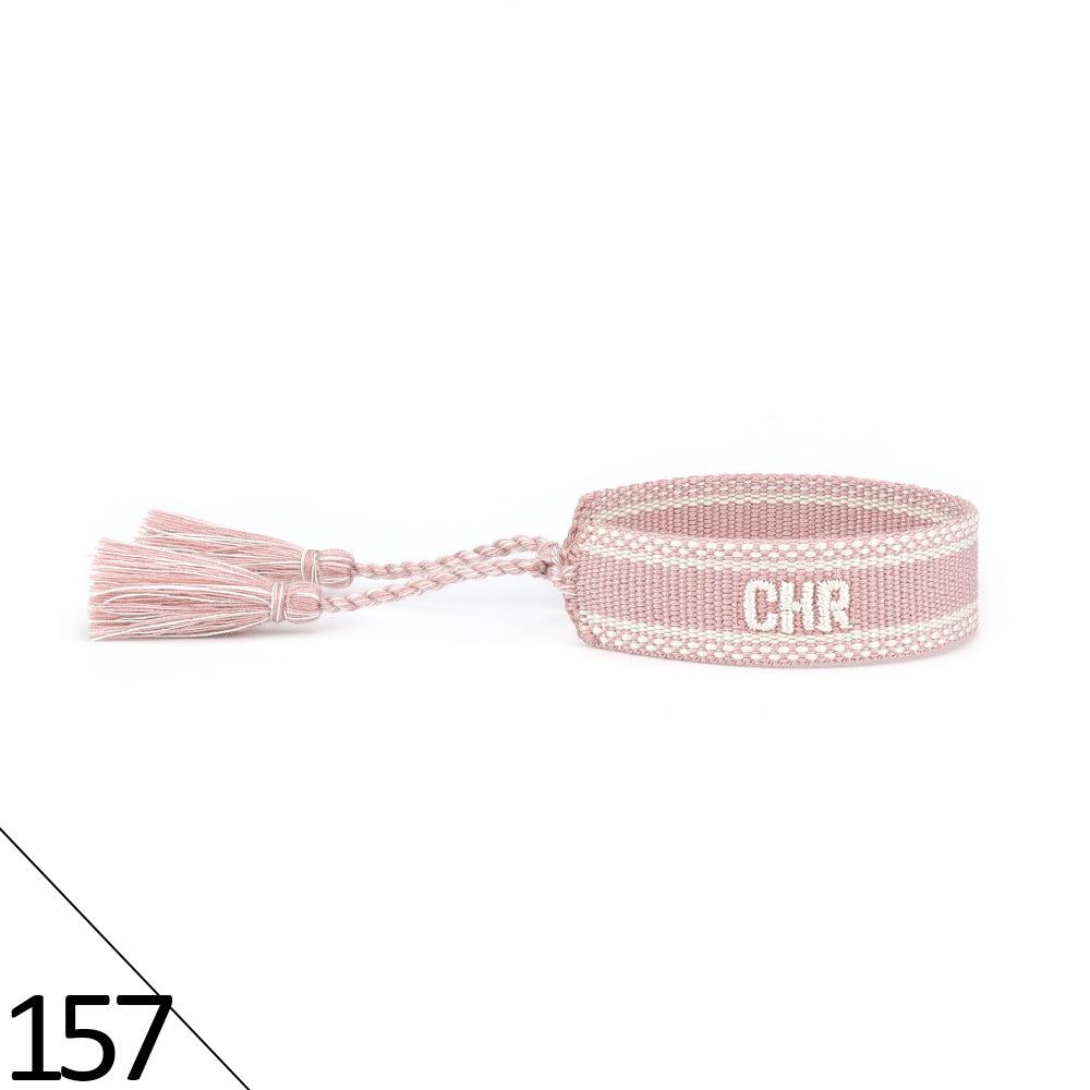 Friendship Letter Bracelet - Hand-Woven Ethnic Style with Polyester Tassels