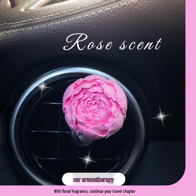 Floral Car Vent Diffuser: Aromatherapy Clip & Interior Decoration