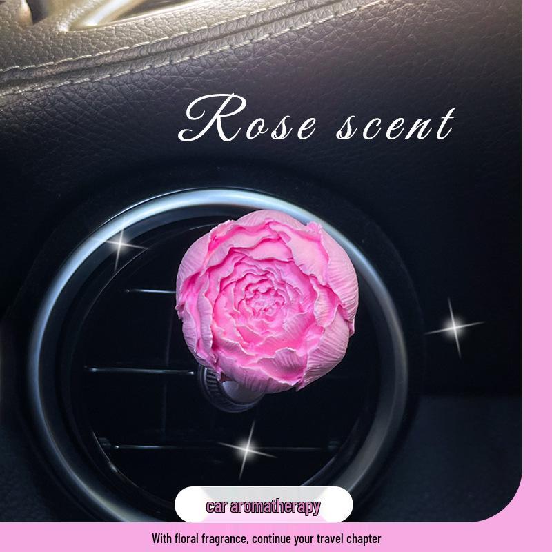 Floral Car Vent Diffuser: Aromatherapy Clip & Interior Decoration