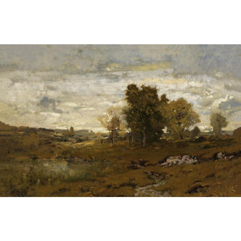 Vintage Field Country Landscape Painting Posters and Prints Canvas Printing Wall Art Picture for Living Room Home Decoration
