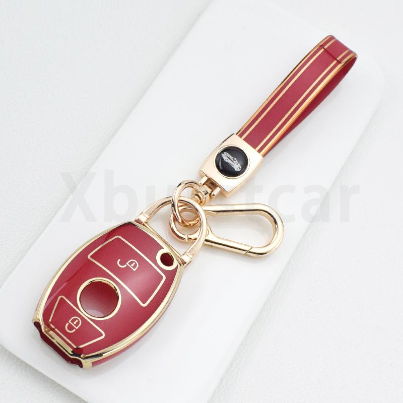 Soft Tpu Car Key Fob Case Cover For Mercedes Benz E C G M R S Class W204 W212 W176 Glc Cla Gla Amg Shell Protector Accessories