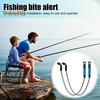 2 pezzi di allarme per la pesca alla carpa, catena portatile, leggero, indicatore di abboccata per pesci, gancio di avviso per acqua dolce, acqua salata, accessori per la pesca all'aperto