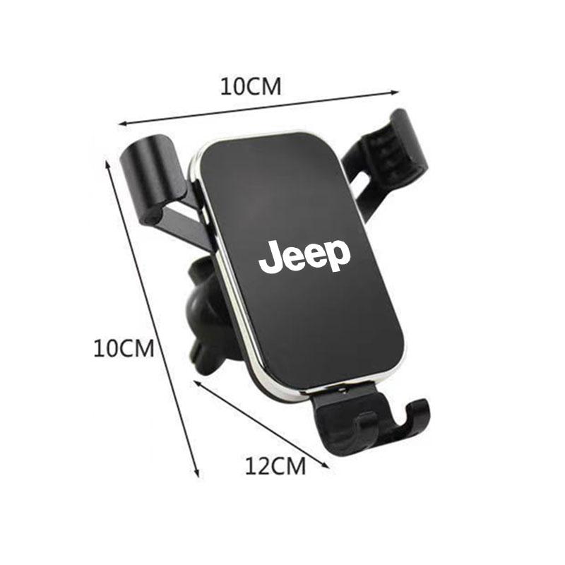 Auto Phone Holder Car Air Vent Clip Mount Mobile Phone Holder For Jeep TRAILHAWK COMMANDER LIBERTY Wrangler Lanyard Accessories AKY1