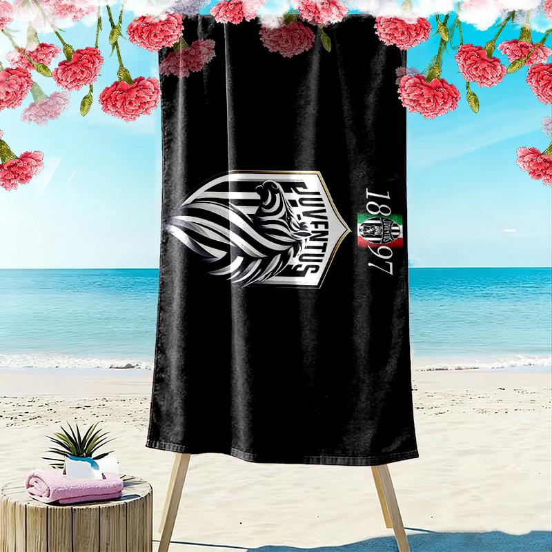 Juventus JJ Print Beach Towel, Large Soft Quick Dry Towel for Beach Camping Swimming