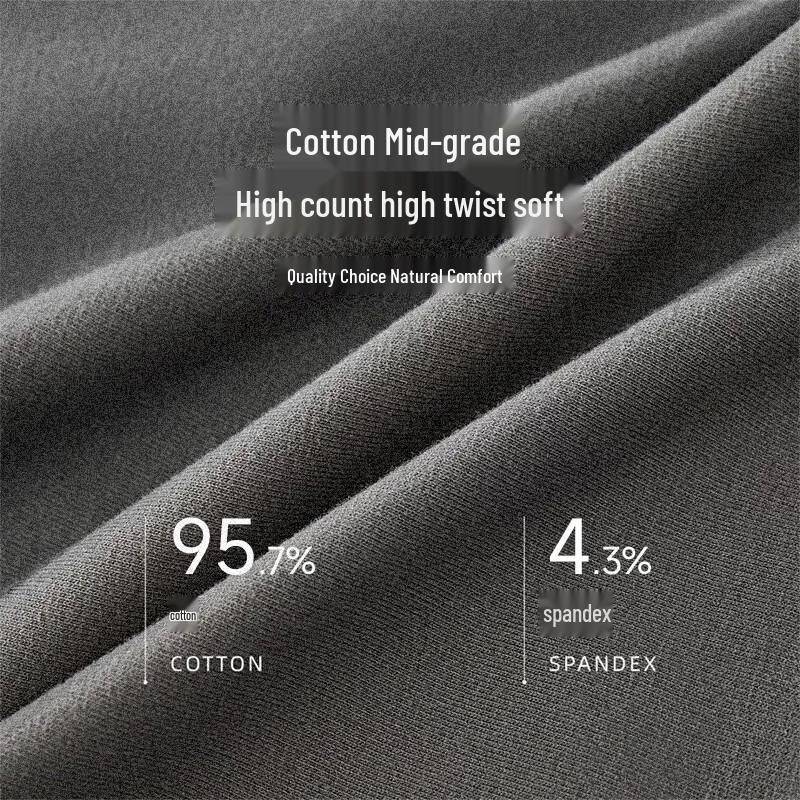 Langsha Men's Cotton Silk Antibacterial Boxer Briefs 4-Pack