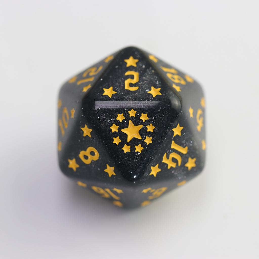 7pcs DND Dice Set Polyhedral Dice D4-D20 with Star Pattern for Board Game DND RPG