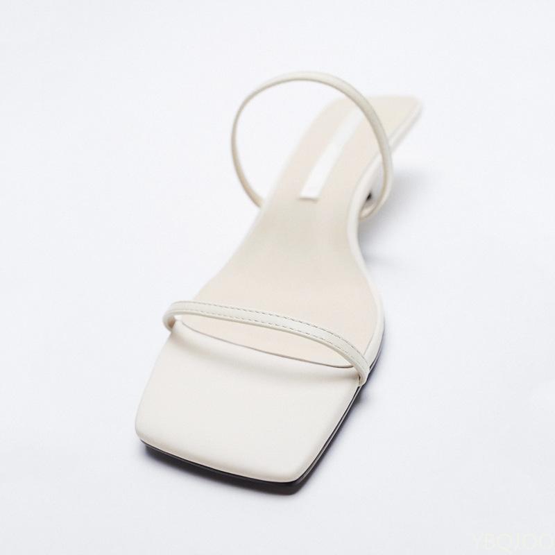 Simple Versatile One-piece Comfortable Outdoor Cool Mop 2025 New Style with Sloping Female Head Sexy Temperament High Heels