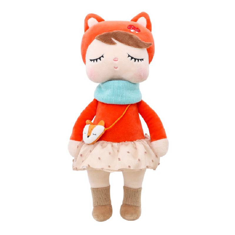 

Doll Plush Girl Stuffed Toy Bag Dress Rabbit Cat Fox Unicorn Pp Cotton Filling Fox